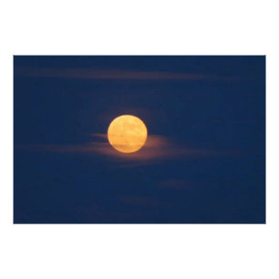 Foto Arte Original Acuarela Claro de Luna Romántico