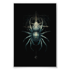 Foto Arte oscuro de geometría mística araña oculta
