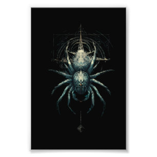 Foto Arte oscuro de geometría mística araña oculta
