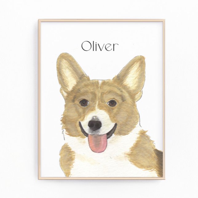 Foto Arte personalizado de Amanecer y Corgi Blanco (Subido por el creador)