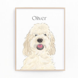 Foto Arte personalizado de perro con crema blanca