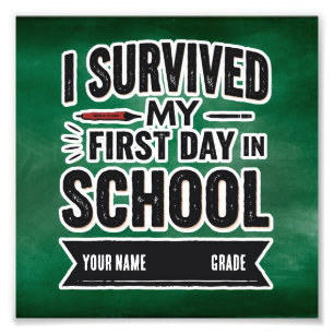 Foto Arte personalizado para el primer día de escuela