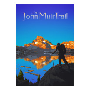 Foto Arte - Pico de pancarta - John Muir Trail Textos