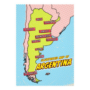 Foto Arte pop ilustra Argentina