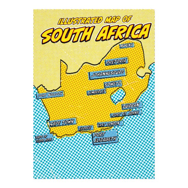 Foto Arte pop ilustrado en Sudáfrica (Frente)