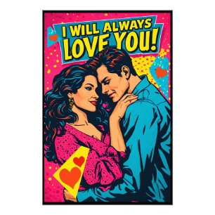 Foto Arte Pop Retro Romance Cómics Colorido Romántico