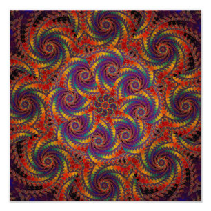 Foto Arte psicodélico del fractal del arco iris del
