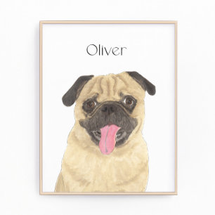 Foto Arte Pug personalizado