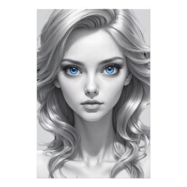 Foto Arte retrato elegante en blanco y negro