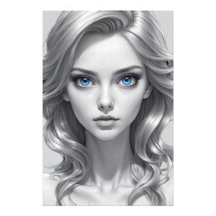 Foto Arte retrato elegante en blanco y negro