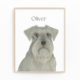 Foto Arte Schnauzer Gray Silver personalizado