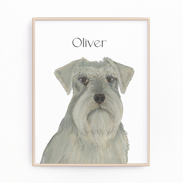 Foto Arte Schnauzer Gray Silver personalizado (Subido por el creador)