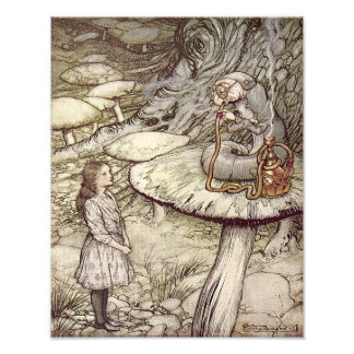 Foto Arthur Rackham "Alice y la oruga"