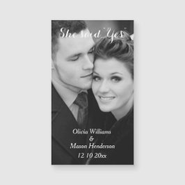 Foto asequible Guardar el imán de fecha - vertical