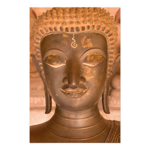 Foto Asia, Laos, Vientiane, Escultura de bronce en Wat