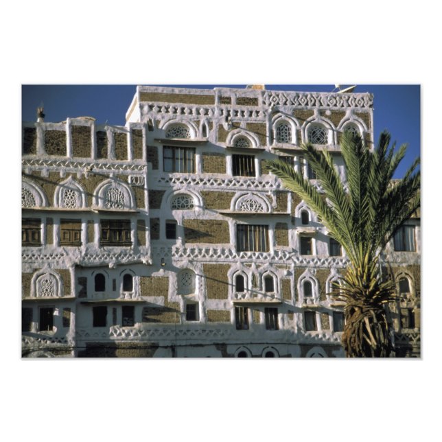 Foto Asia, Yemen, Saná. Casa yemení. (Frente)