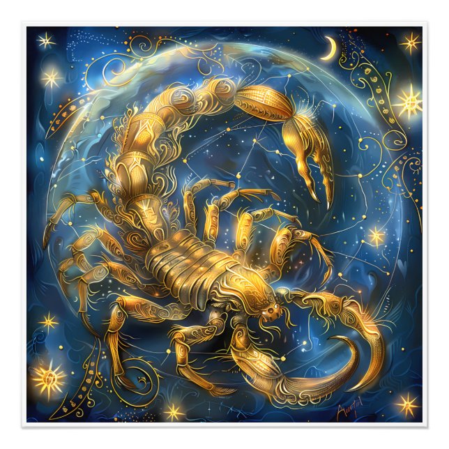 Foto Astrología espléndida Rótulo de Nacimiento Zodiaco (Frente)