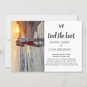 Foto: atamos la invitación del boda nudo