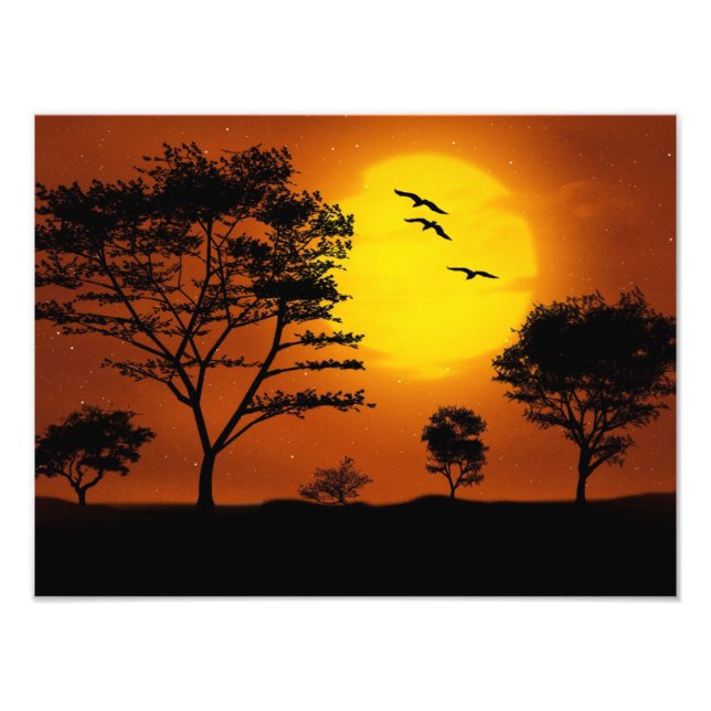 Foto Atardecer Africano (Frente)