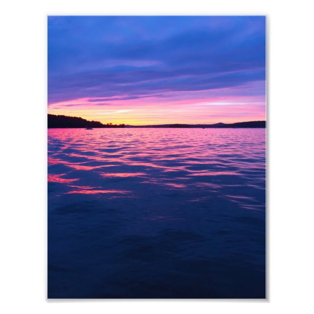 Foto Atardecer en el lago Seneca, Ohio (Frente)