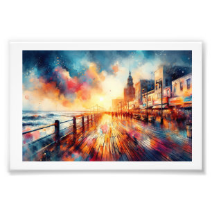 Foto Atardecer en el paseo marítimo de Atlantic City, 