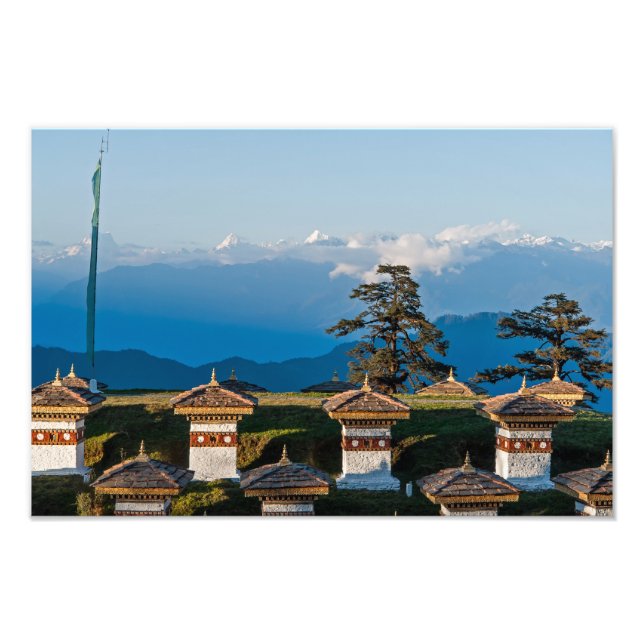 Foto Atardecer en el paso de Dochula - Bután, Himalaya (Frente)