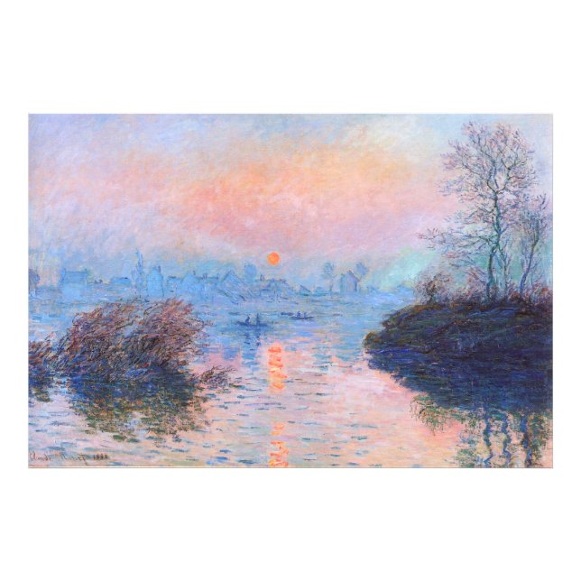 Foto Atardecer en el Sena Claude Monet (Frente)