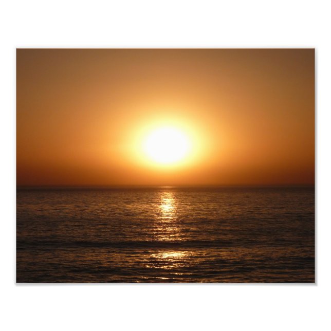 Foto Atardecer en la playa del océano, San Diego (Frente)