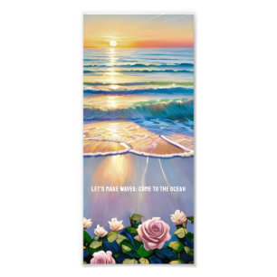 Foto Atardecer Sereno en la Playa del Océano & Rosas Ro