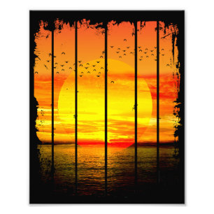 FOTO ATARDECER SIMPLE DEL OCÉANO