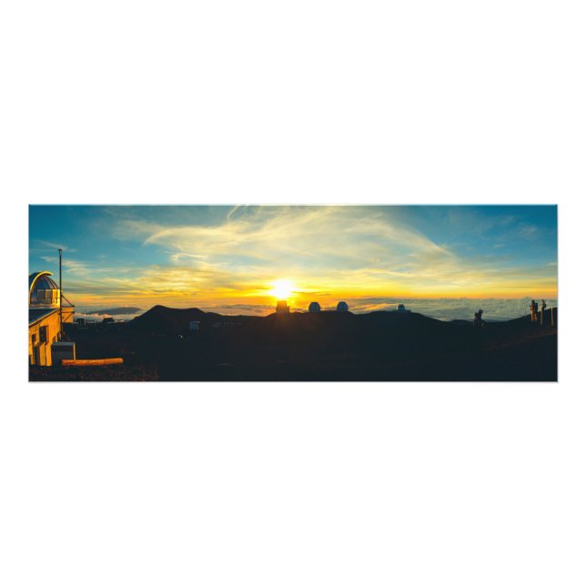 Foto Atardecer sobre las nubes (Frente)