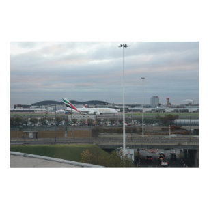 Foto Aterrizaje nocturno en el aeropuerto de Londres