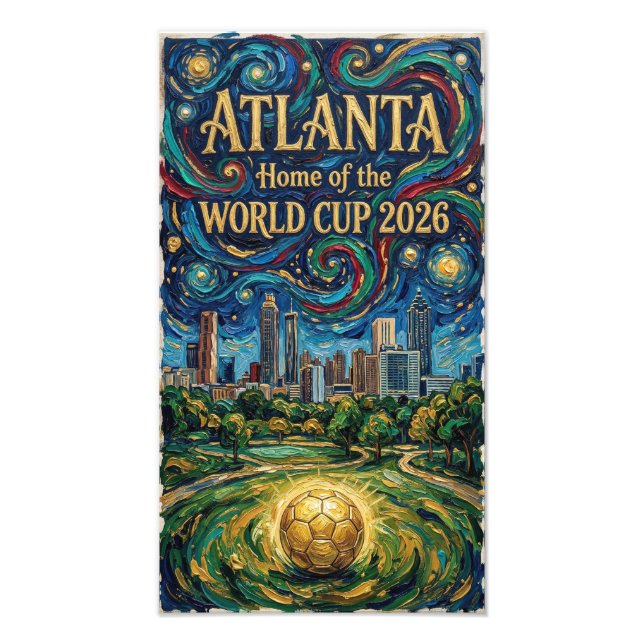 Foto Atlanta Soccer Art 2026 Stadium City Design (Frente)