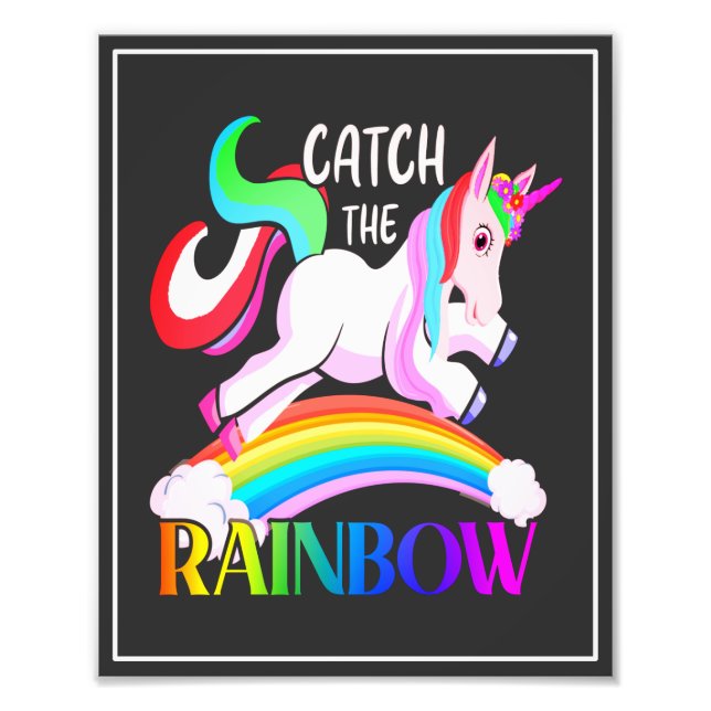 Foto Atrapa el diseño de Unicornio de Arcoíris (Frente)