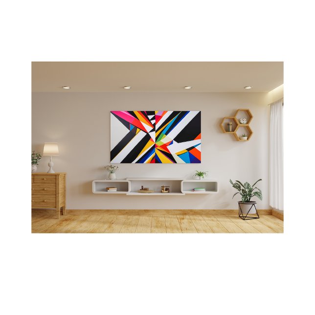 Foto Audaz Resumen Geométrico Arte Moderno Colorido (Subido por el creador)