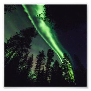 Foto Aurora borealis en Laponia finlandesa
