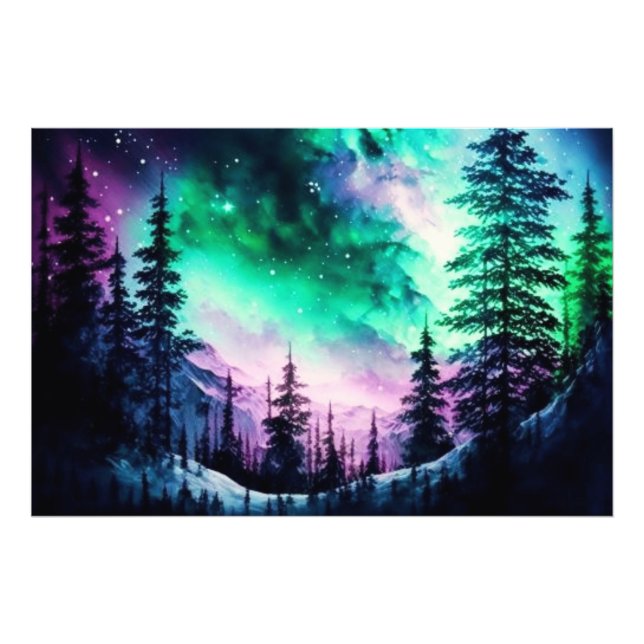 Foto Aurora Celestial Borealis Luces del Norte Vivid (Frente)
