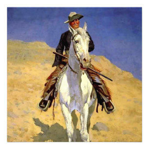 Foto “Autorretrato a caballo” de Frederic Remington