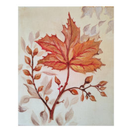 Foto Autumn cooper vine leaf