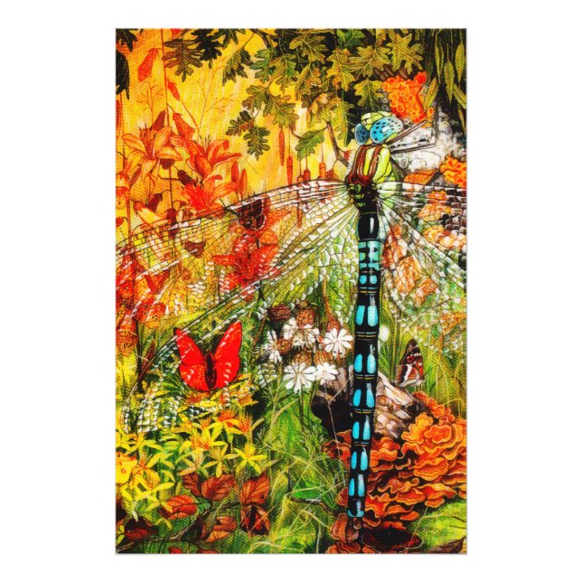 Foto Autumn Wild Forest Dragon Fly (Frente)