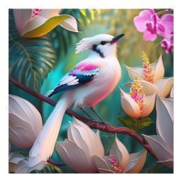 Foto Ave Fantasía Pájaro de Rubor con cresta blanca