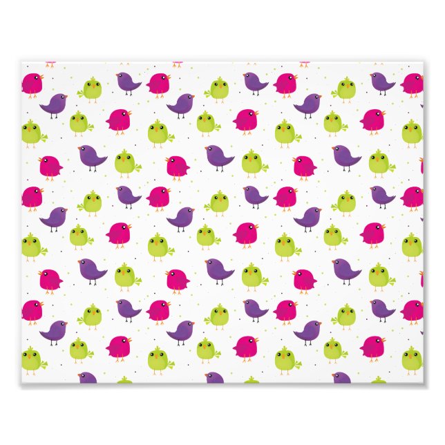 Foto Aves alegres y coloridas (Frente)