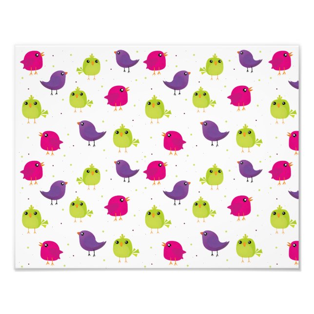 Foto Aves alegres y coloridas (Frente)