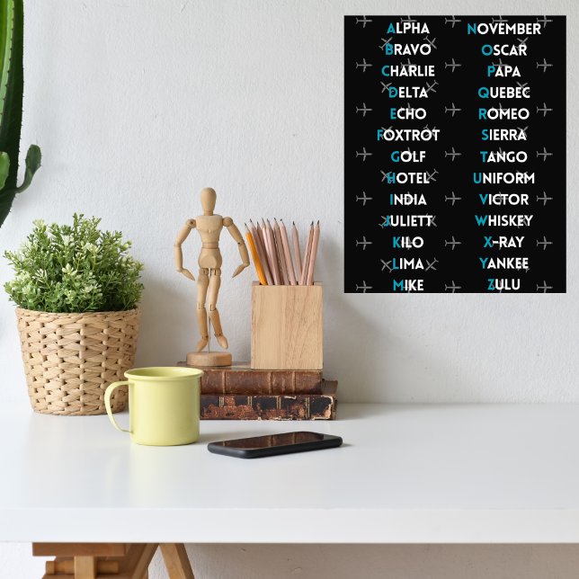 Foto Aviation NATO Phonetic Alphabet Airplane Simple (Subido por el creador)