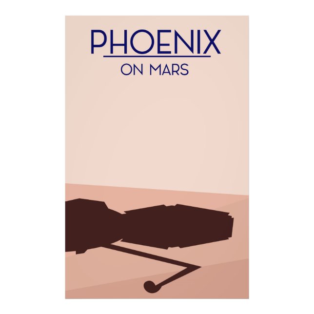 Foto Avión de Phoenix en Marte. (Frente)