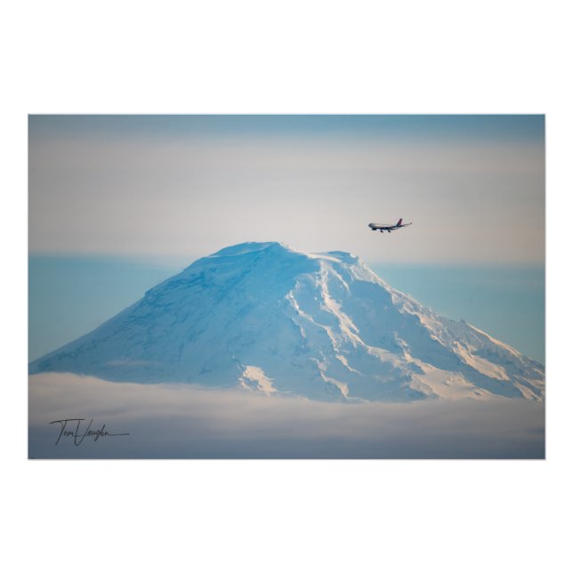 Foto Avión de vuelo Delta por el Monte Rainier - Seattl (Frente)