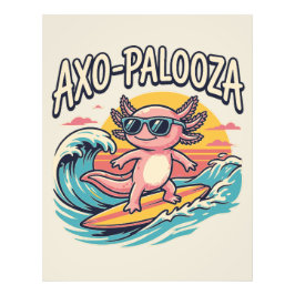 Foto Axolote Axo-Palooza parodia estilo 90 de playa de 