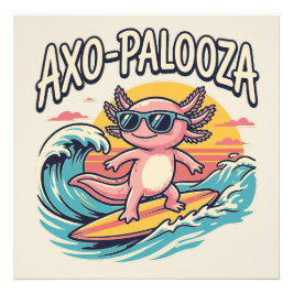 Foto Axolote Axo-Palooza parodia estilo de los 90 de pl
