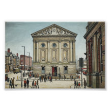 Ayuntamiento de Todmorden al estilo Lowry