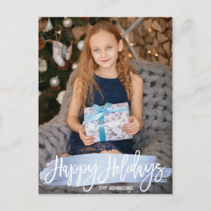 FOTO azul de la familia el   del navidad del